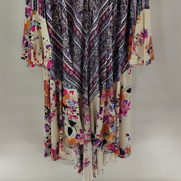 Umgee Open Duster Kimono Size 2X Multicolor Bell Sleeve NWT - Picture 3 of 6